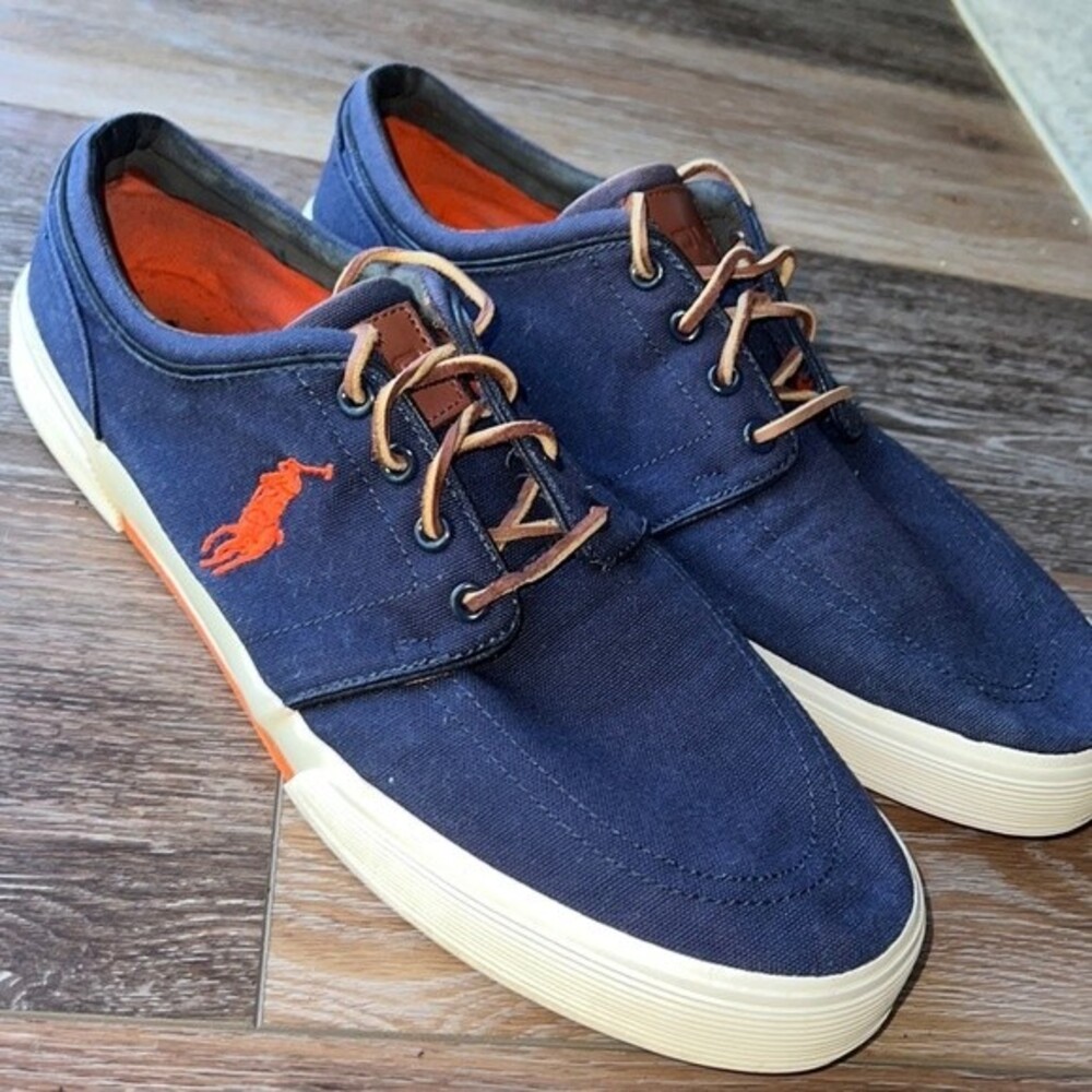 Men’s POLO RALPH LAUREN FaxonLow Fashion Sneaker‎ sz 14D - Picture 2 of 9
